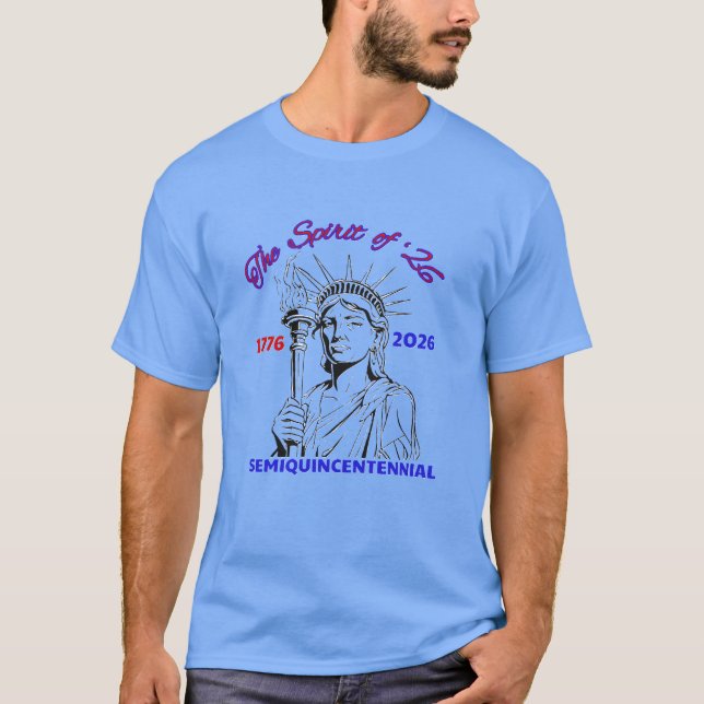 T-SHIRT L'ESPRIT DE 26 - SEMIQUINCENTENNIAL (Devant)