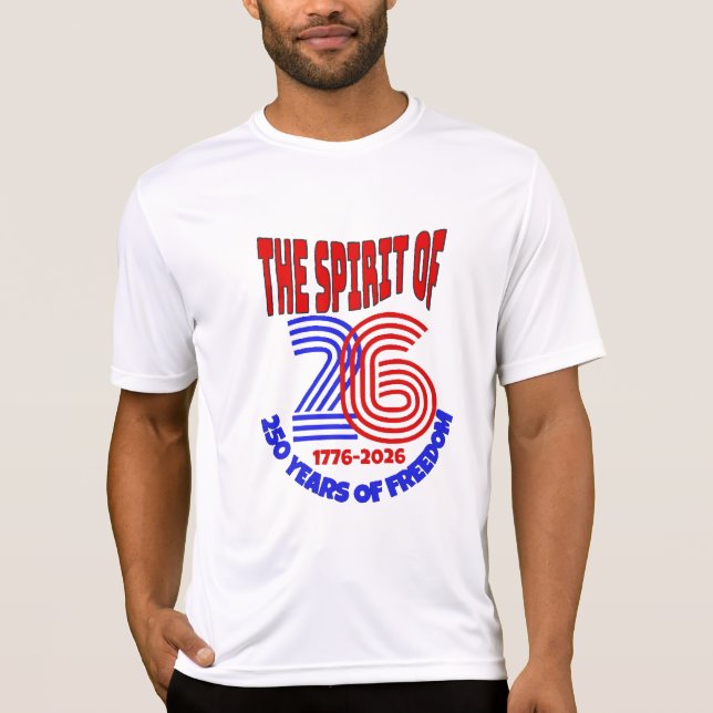 T-SHIRT L'ESPRIT DE 26 VIT SUR : 250 ANS DE LIBERTÉ (Devant)