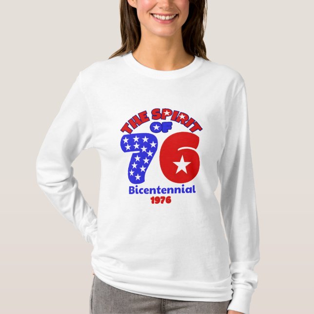 T-SHIRT L'ESPRIT DES 76 : BICENTENAIRE 1976 (Devant)