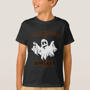 T-shirt L'Esprit Favori Est Whiskey Boo Super mignon Fantô