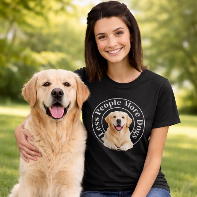 T-shirt Less People, More Dogs – Minimalist Dog Lover (Créateur téléchargé)