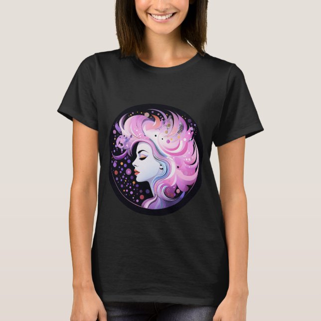 T-shirt "L'Essence de l'Élégance" Beauté Féminine (Devant)