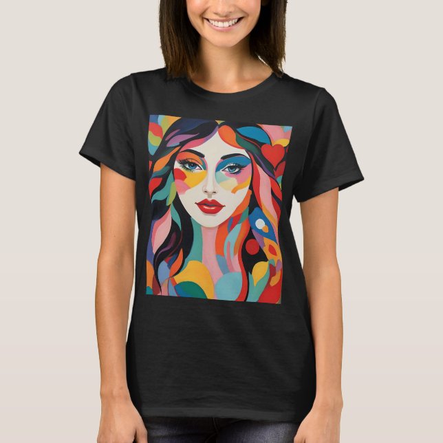 T-shirt L'essence des femmes au coeur d'amour pur (Devant)