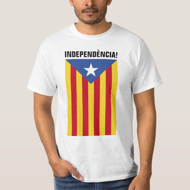 T-shirt L'Estelada Blava - drapeau Catalogne d'étoile (Devant)