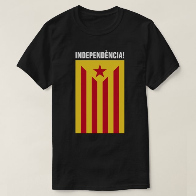 T-shirt L'Estelada Vermella - drapeau tenu le premier rôle (Design devant)
