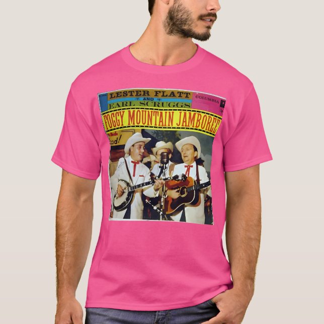 T-shirt Lester Flatt Et Earl Scruggs Foggy Mountain Jambo (Devant)