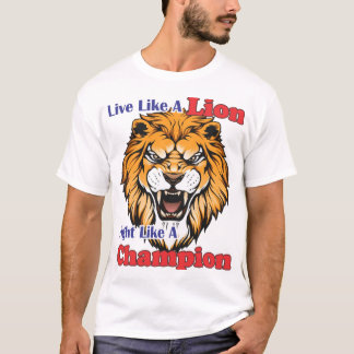 T-shirt L'esthétique audacieuse d'un lion rugissant