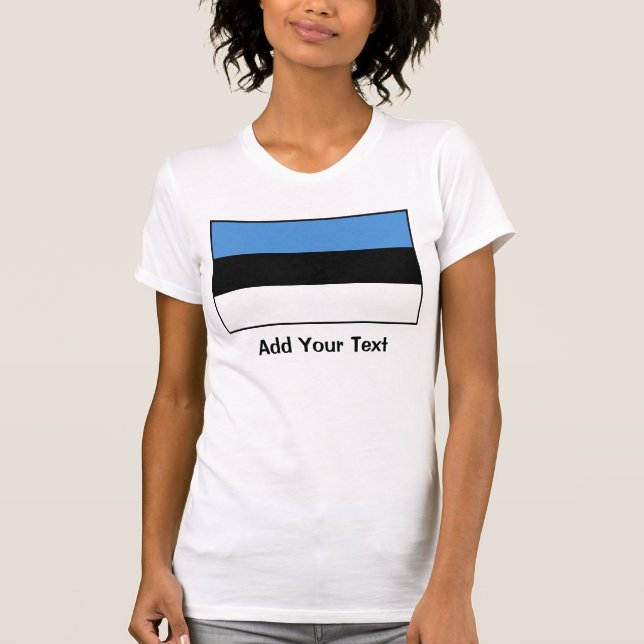 T-shirt L'Estonie - drapeau estonien (Devant)