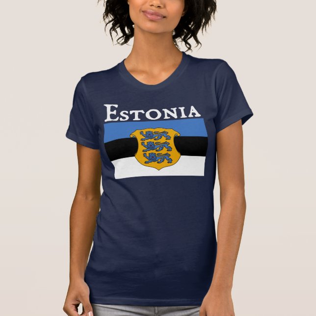 T-shirt L'Estonie (Eesti) (Devant)