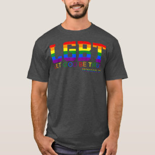 T-shirt Let God Be True Romans 34 Appareil LGBT