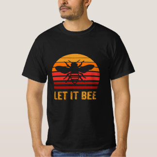 T-shirt Let It Bee Vintage Beekeeper Gift For Who Love Bee