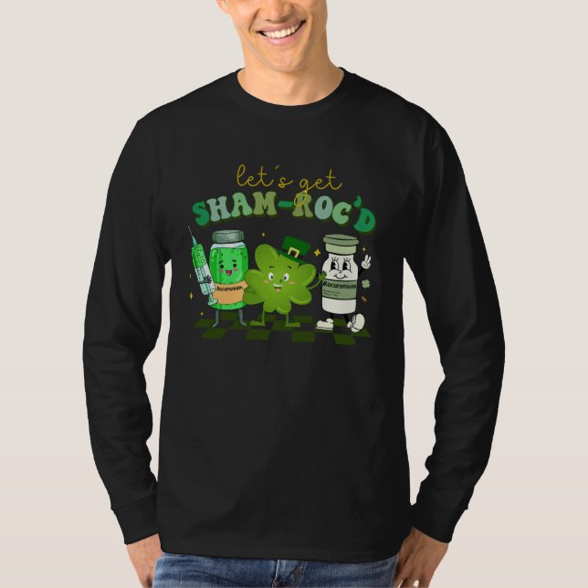 T-shirt Let s Get Shamrocked Pharmacy Tech Lucky Nurse St  (Devant)