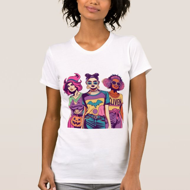 T-shirt Let’s Go Witches (Devant)