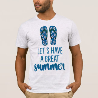 T-shirt “Let’s Have a Great Summer” - Men’s Beach Vibes