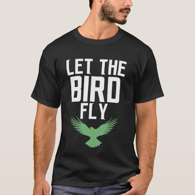 T-shirt let the bird fly (Devant)