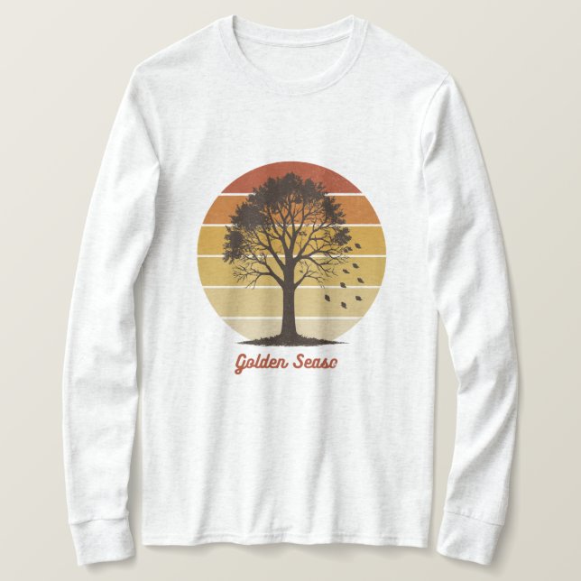 T-shirt Let the Gourd Times Roll Autumn Design (Design devant)