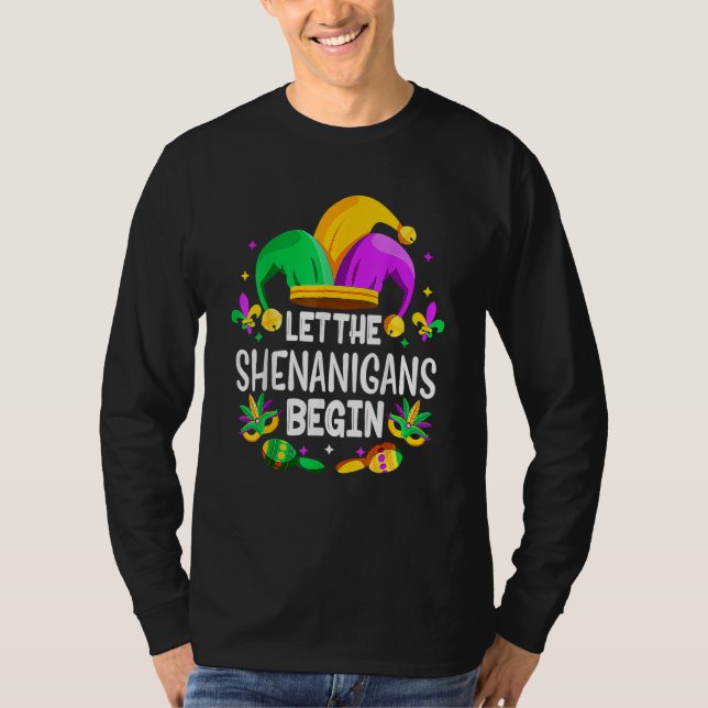T-shirt Let The Shenanigans Begin Mardi Gras Shirts, Kids  (Devant)