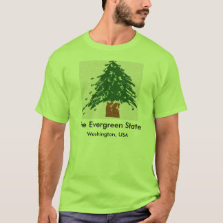 T-shirt L'état à feuillage persistant