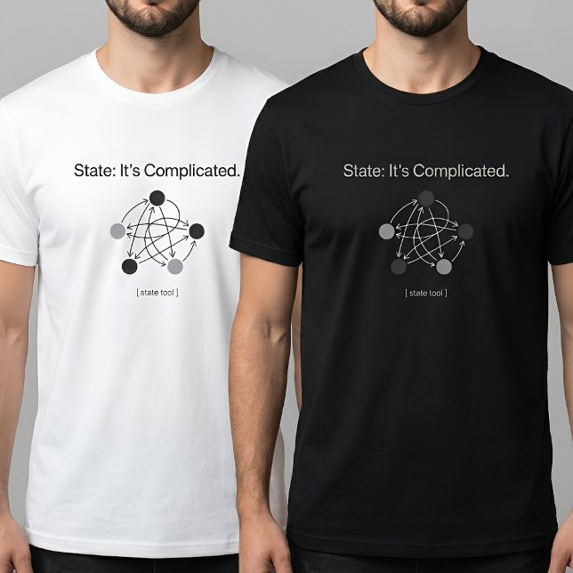 T-shirt L'état C'est Compliqué Humour de Programmeur (Créateur téléchargé)