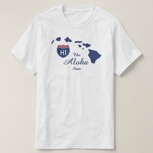T-shirt - L'État d'Aloha (Design devant)