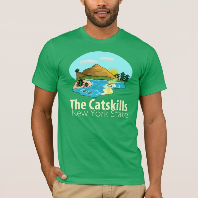 T-shirt L'état de CATSKILLS New-York (Devant)