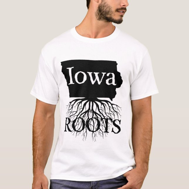 T-shirt L'Etat de l'Iowa enracine une chemise femme ou hom (Devant)