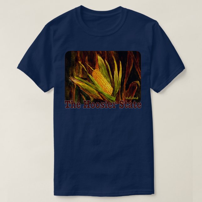 T-shirt L'état d'Hoosier Indiana (Design devant)