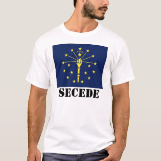T-shirt l'état-drapeau-Indiana, FONT CÉCESSION