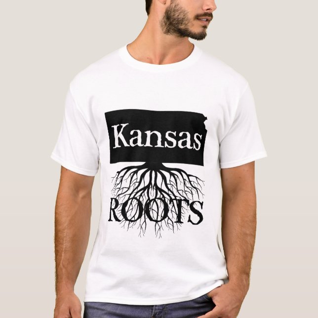 T-shirt L'Etat du Kansas enracine une chemise femme ou hom (Devant)