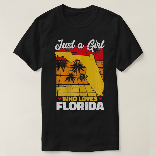 T-shirt L'Etat Du Soleil Juste Une Fille Qui Aime La Flori (Design devant)