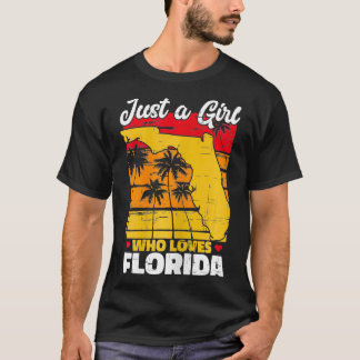 T-shirt L'Etat Du Soleil Juste Une Fille Qui Aime La Flori