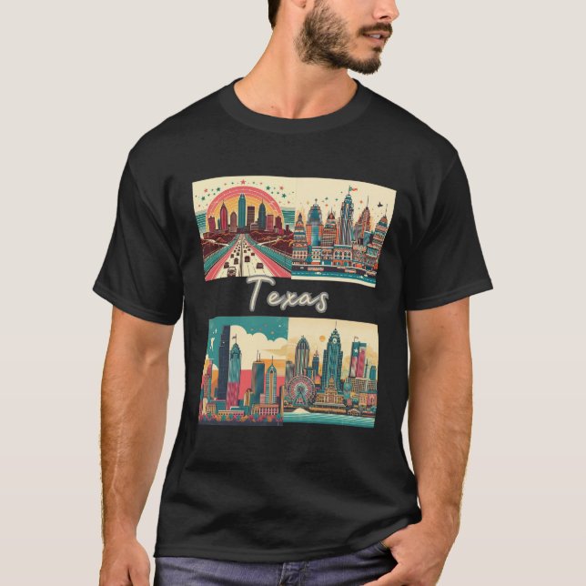 T-shirt L'état du Texas (Devant)