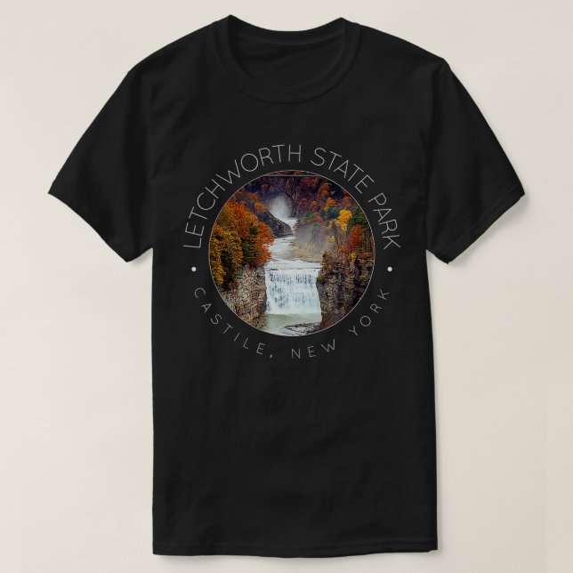 T-shirt Letchworth State Park New York State Parks Waterfa (Design devant)