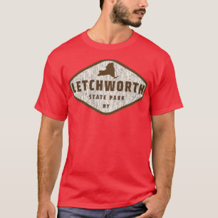 T-shirt Letchworth State Park New York Tree Log Texture Wo