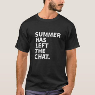 T-shirt L'Été A Laissé Le Nom Personnalisé Conversation Ét