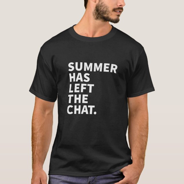 T-shirt L'Été A Laissé Le Nom Personnalisé Conversation Ét (Devant)