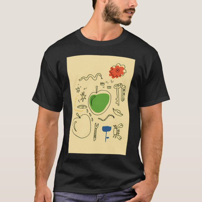 T-shirt L'été au bord de la mer (Devant)