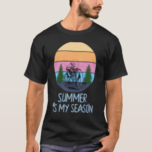 T-shirt L'été est ma saison Vacances été Voyage Camping