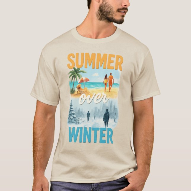 T-shirt L'été sur l'hiver (Devant)