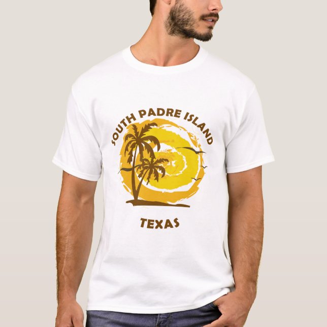 T-shirt L'été sur l'île de Padre-Sud (Devant)