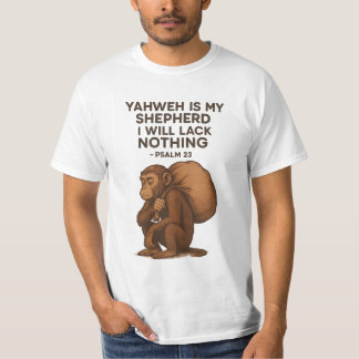 T-shirt L'Éternel est mon berger - Singe spirituel chrétie