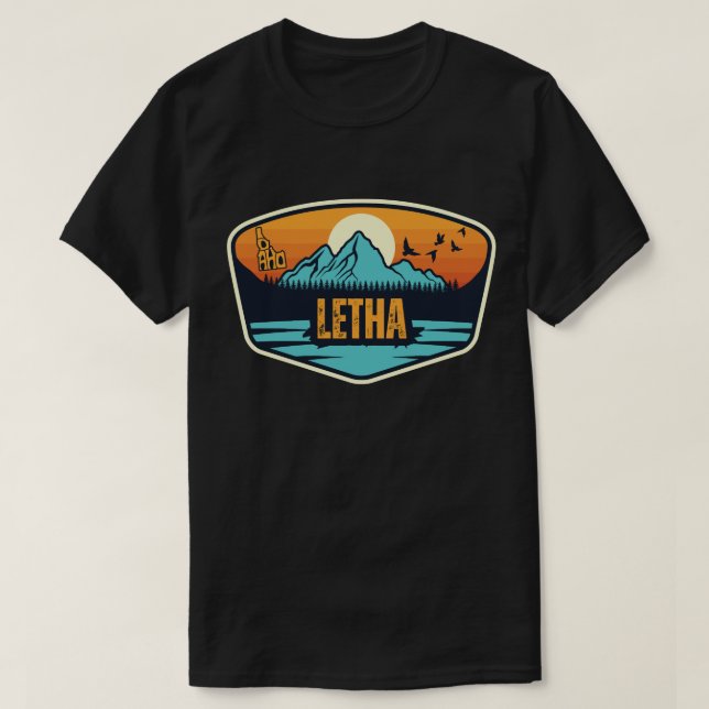 T-shirt Letha, Idaho (Design devant)