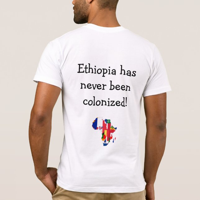 T-shirt L'Ethiopie n'a été jamais colonisée ! (Dos)