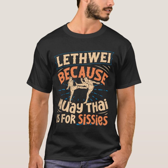 T-shirt Lethwei Entraînement Myanmar Lutter Burmese Boxe L (Devant)