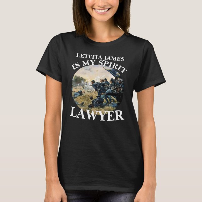 T-SHIRT LETITIA JAMES EST MON AVOCAT ESPRIT (Devant)
