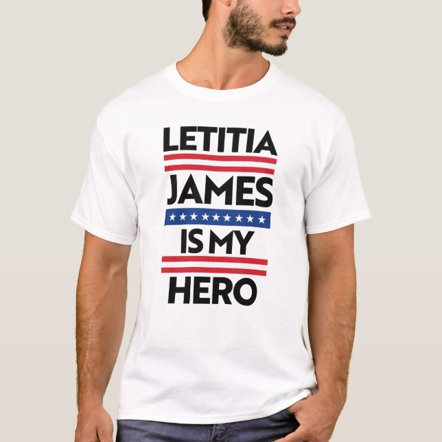 T-shirt Letitia James est mon héros (Devant)