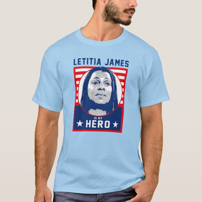 T-shirt Letitia James est mon héros (Devant)