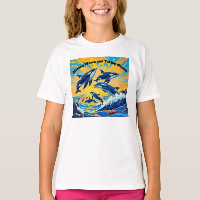 T-shirt L'étreinte de l'océan (Devant)