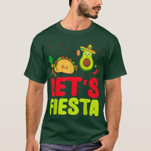 T-shirt Lets Fiesta Avocado Et Tacos Cinco De Mayo Meican