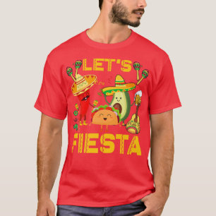T-shirt Lets Fiesta Avocado Et Tacos Cinco De Mayo Meican